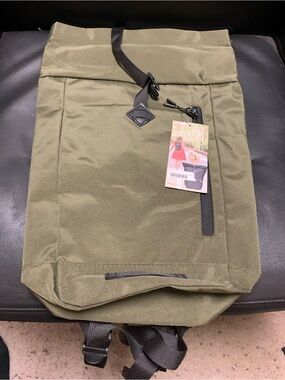 Nupouch Olive Green Roll-Top Adventure Backpack